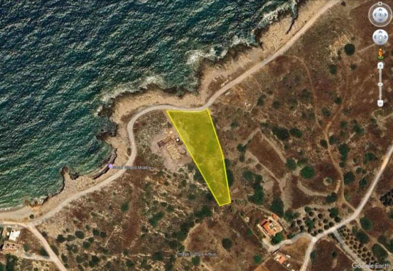 Milatos Kreta, Milatos: Erstklassiges Grundstück am Meer zu verkaufen Grundstück kaufen